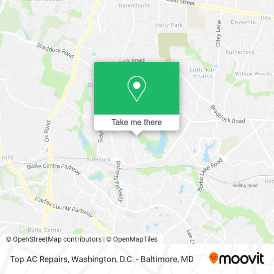 Top AC Repairs map