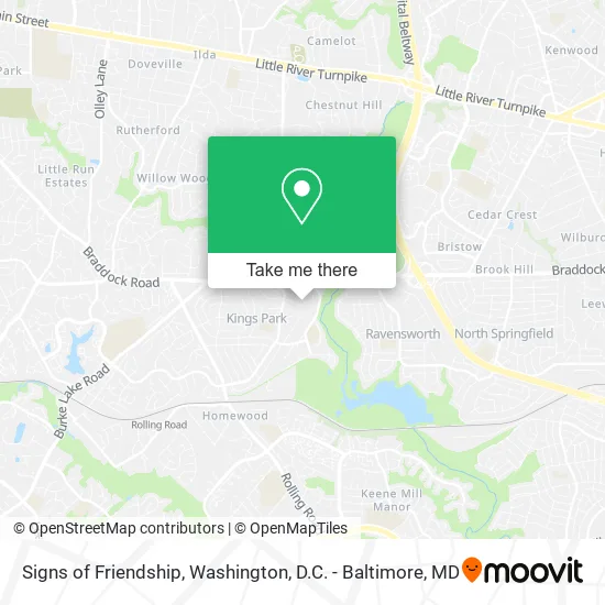 Signs of Friendship map