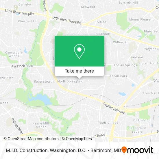 M.I.D. Construction map
