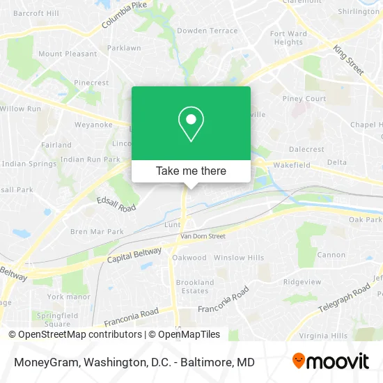 MoneyGram map