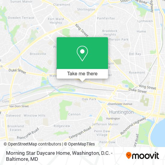 Mapa de Morning Star Daycare Home