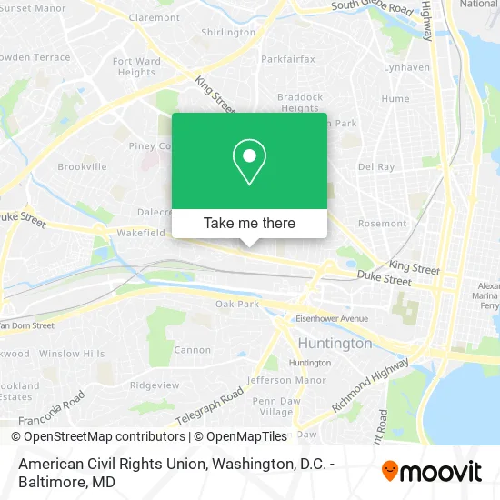 Mapa de American Civil Rights Union