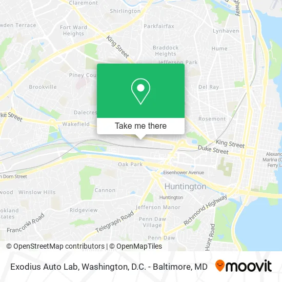 Exodius Auto Lab map
