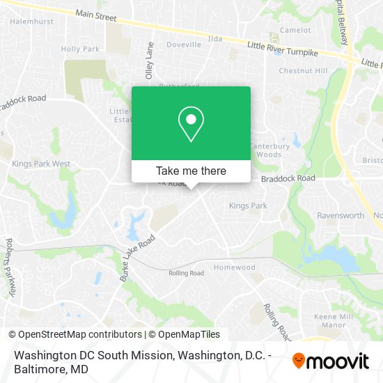 Washington DC South Mission map