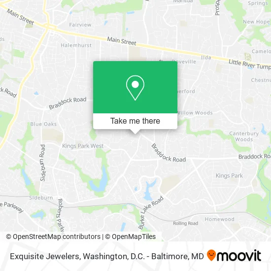 Mapa de Exquisite Jewelers