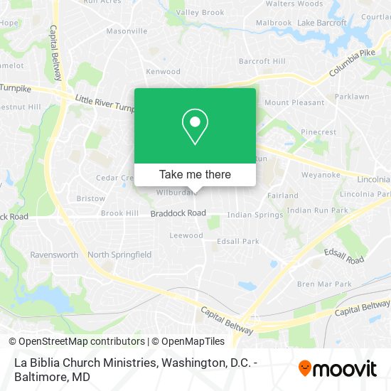 La Biblia Church Ministries map