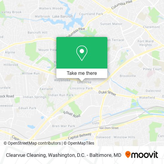 Clearvue Cleaning map