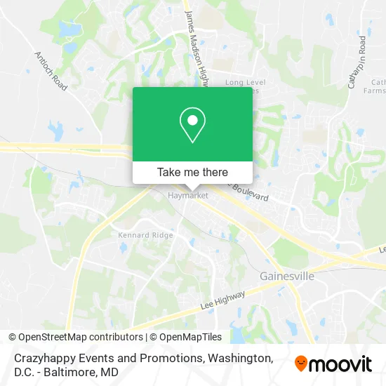 Crazyhappy Events and Promotions map