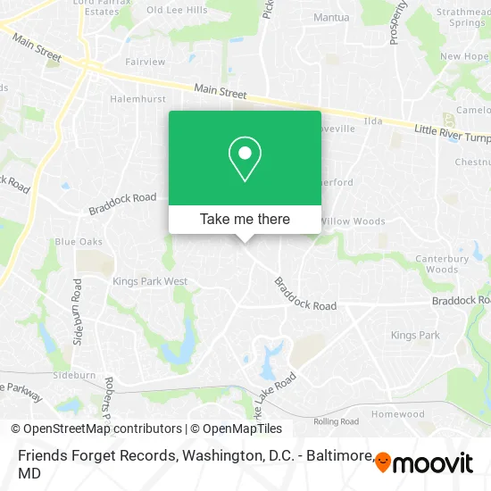 Friends Forget Records map