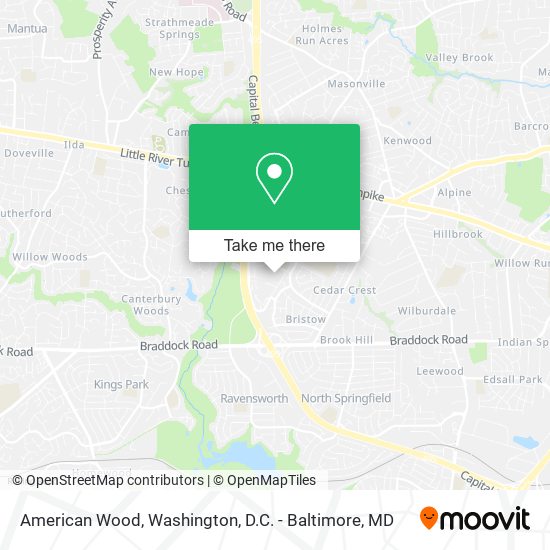 Mapa de American Wood