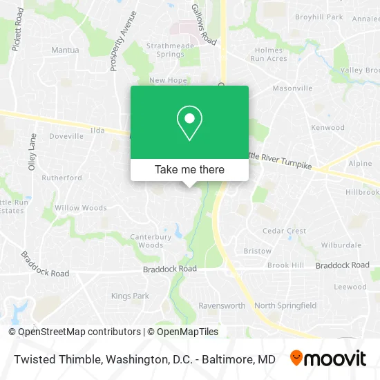 Mapa de Twisted Thimble
