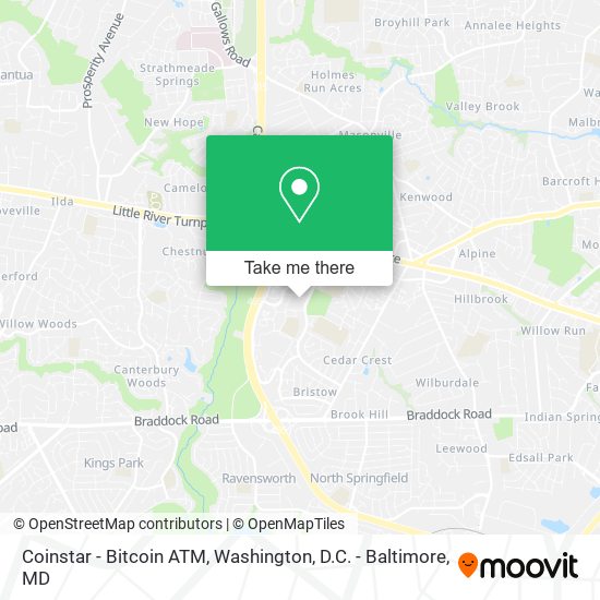 Mapa de Coinstar - Bitcoin ATM