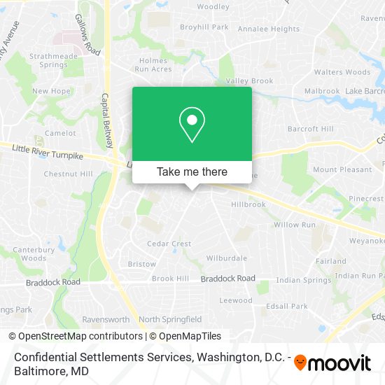 Confidential Settlements Services map