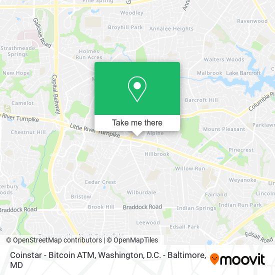 Mapa de Coinstar - Bitcoin ATM