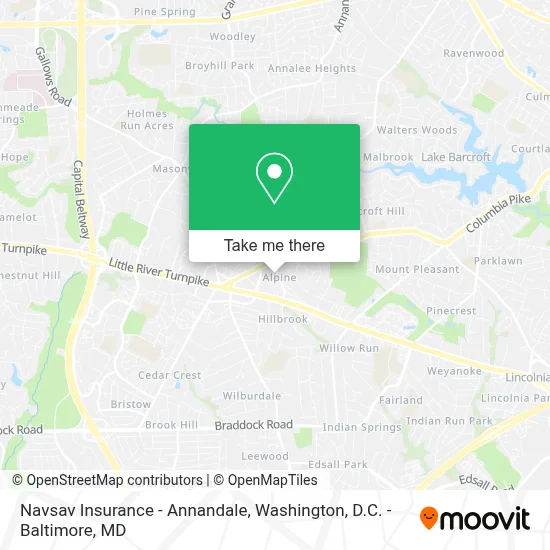 Navsav Insurance - Annandale map