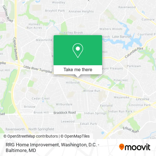 RRG Home Improvement map