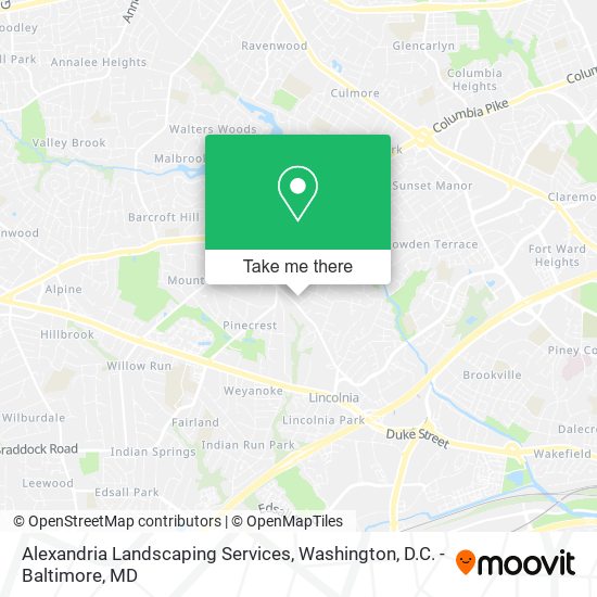 Mapa de Alexandria Landscaping Services