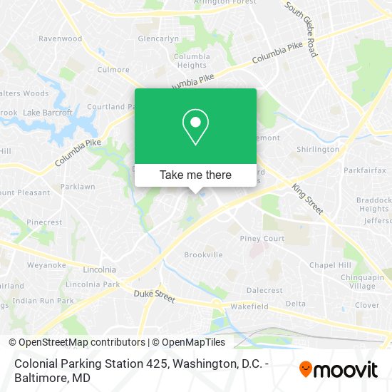Mapa de Colonial Parking Station 425