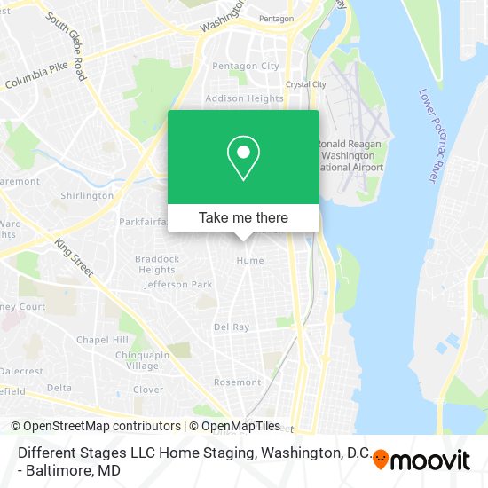 Different Stages LLC Home Staging map