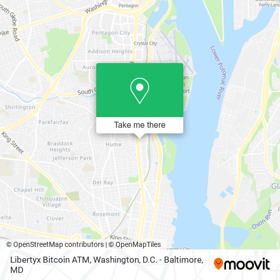 Mapa de Libertyx Bitcoin ATM
