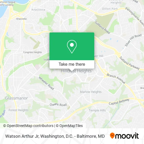 Watson Arthur Jr map