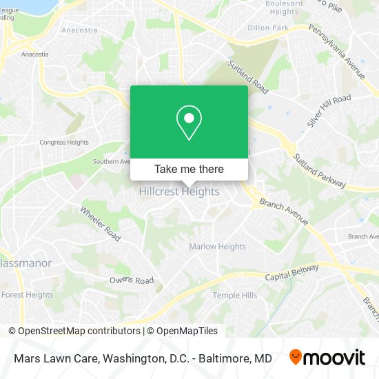 Mars Lawn Care map