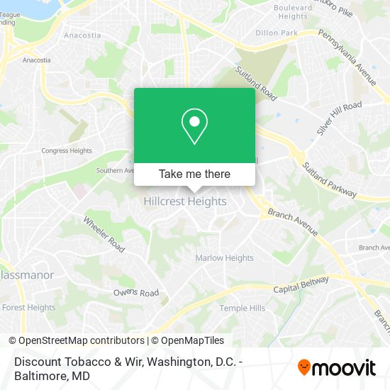 Discount Tobacco & Wir map