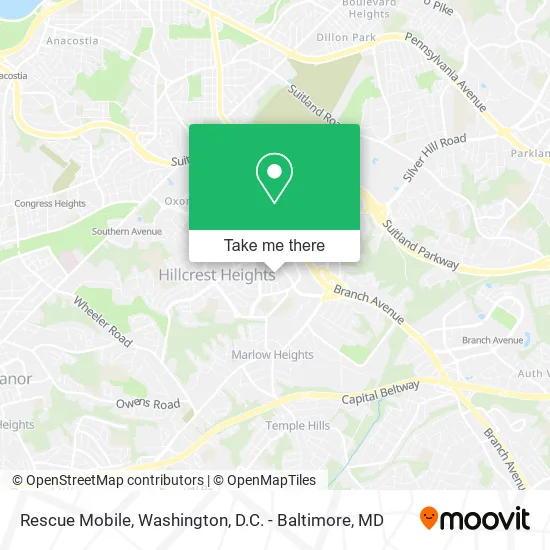 Rescue Mobile map