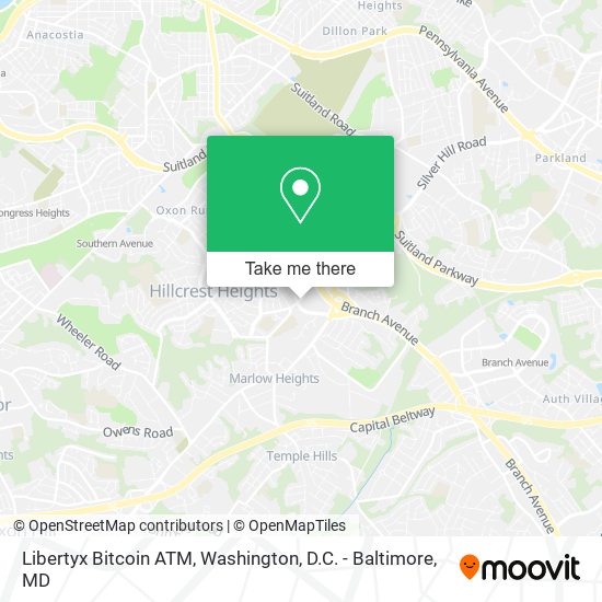 Mapa de Libertyx Bitcoin ATM