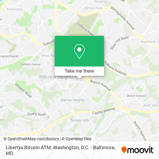 Mapa de Libertyx Bitcoin ATM