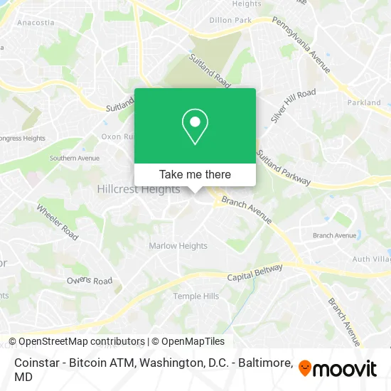 Mapa de Coinstar - Bitcoin ATM