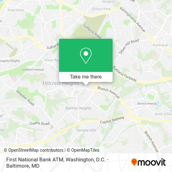 First National Bank ATM map