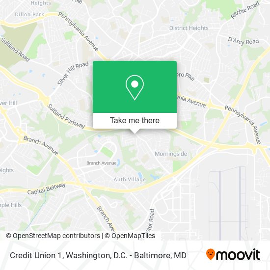 Credit Union 1 map