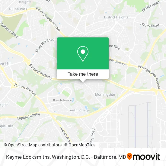 Keyme Locksmiths map