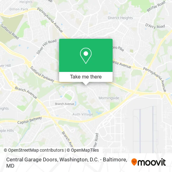 Central Garage Doors map