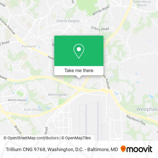 Mapa de Trillium CNG 9768