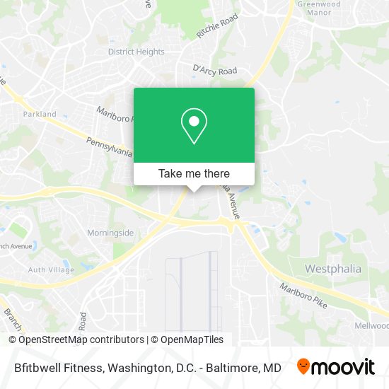 Bfitbwell Fitness map