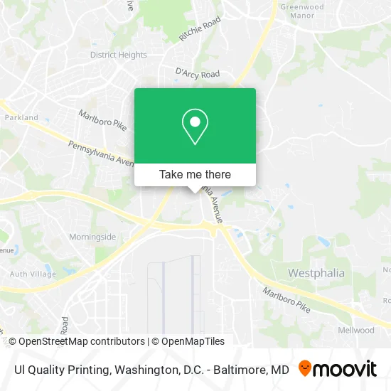 Mapa de Ul Quality Printing