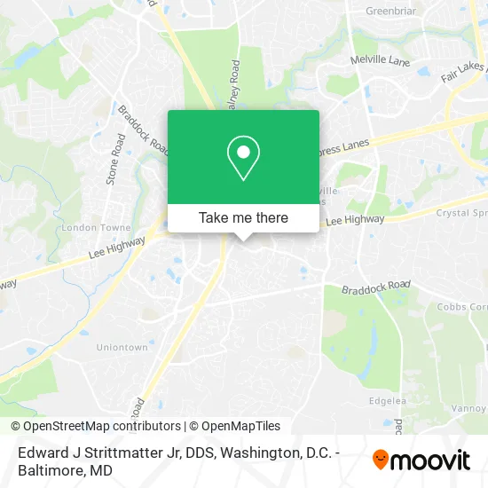Edward J Strittmatter Jr, DDS map