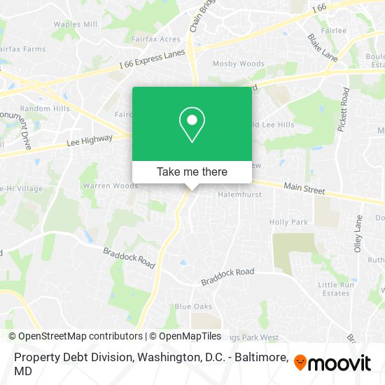 Property Debt Division map