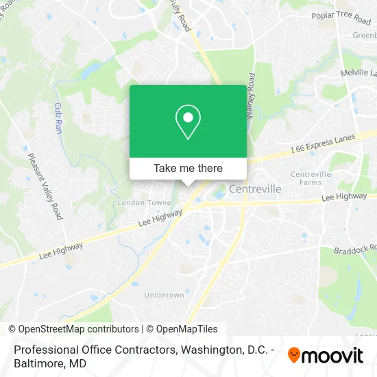 Professional Office Contractors map