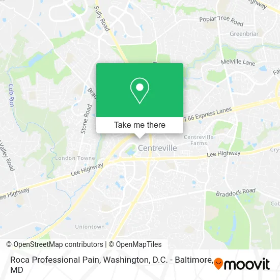 Roca Professional Pain map