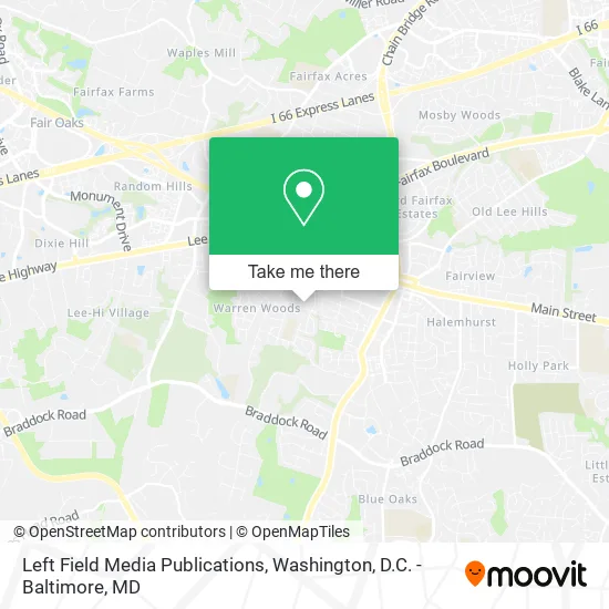 Left Field Media Publications map
