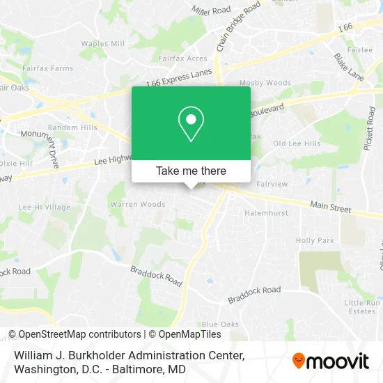 William J. Burkholder Administration Center map