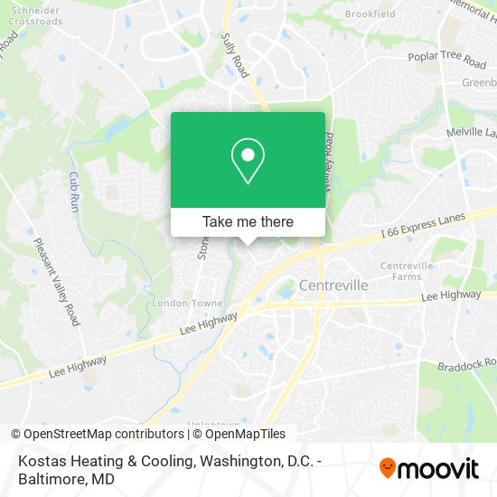 Mapa de Kostas Heating & Cooling