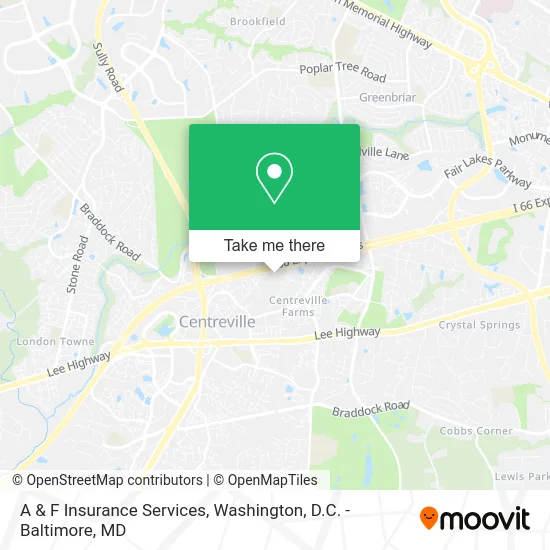A & F Insurance Services map