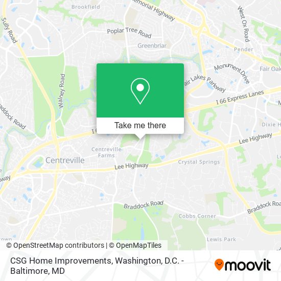 Mapa de CSG Home Improvements