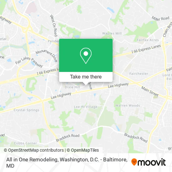 All in One Remodeling map