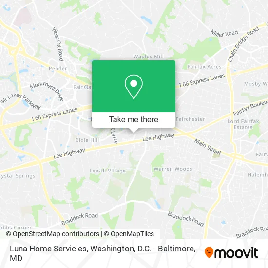 Luna Home Servicies map