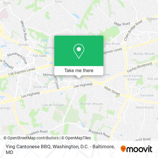 Mapa de Ying Cantonese BBQ